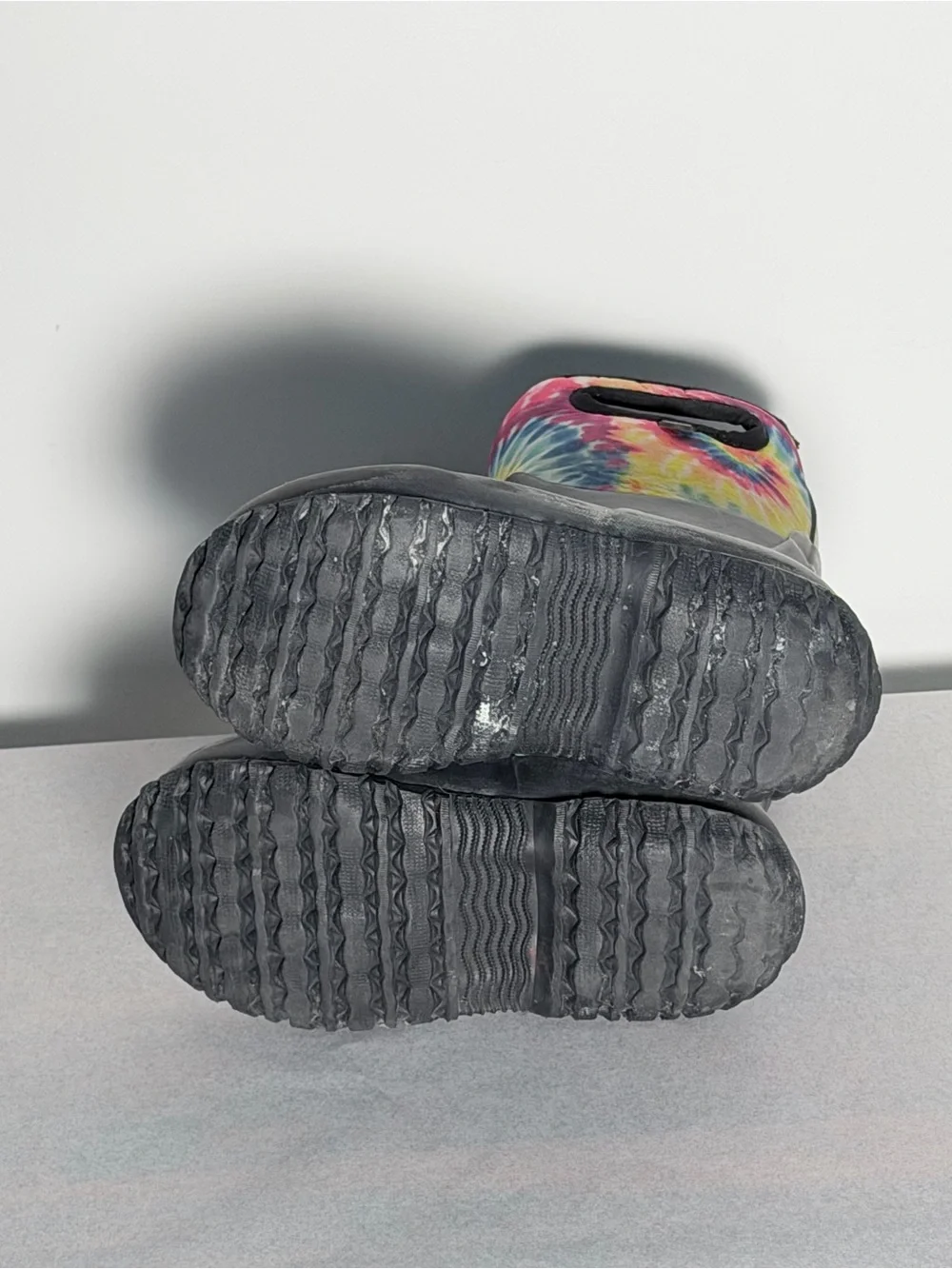 Bogs Kids Black Rain & Tie-Dye Cuff Boots